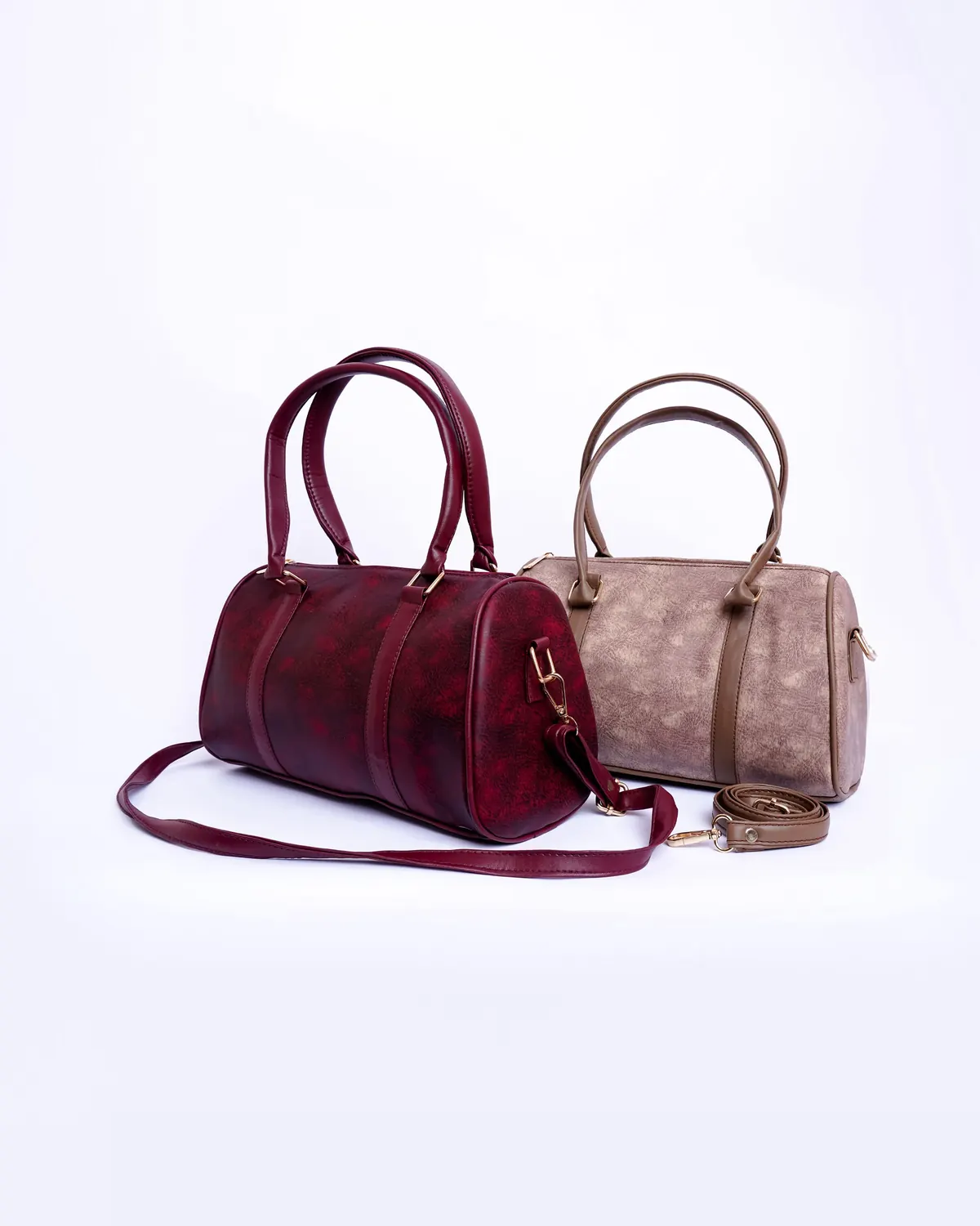 Leather Barrel Bag