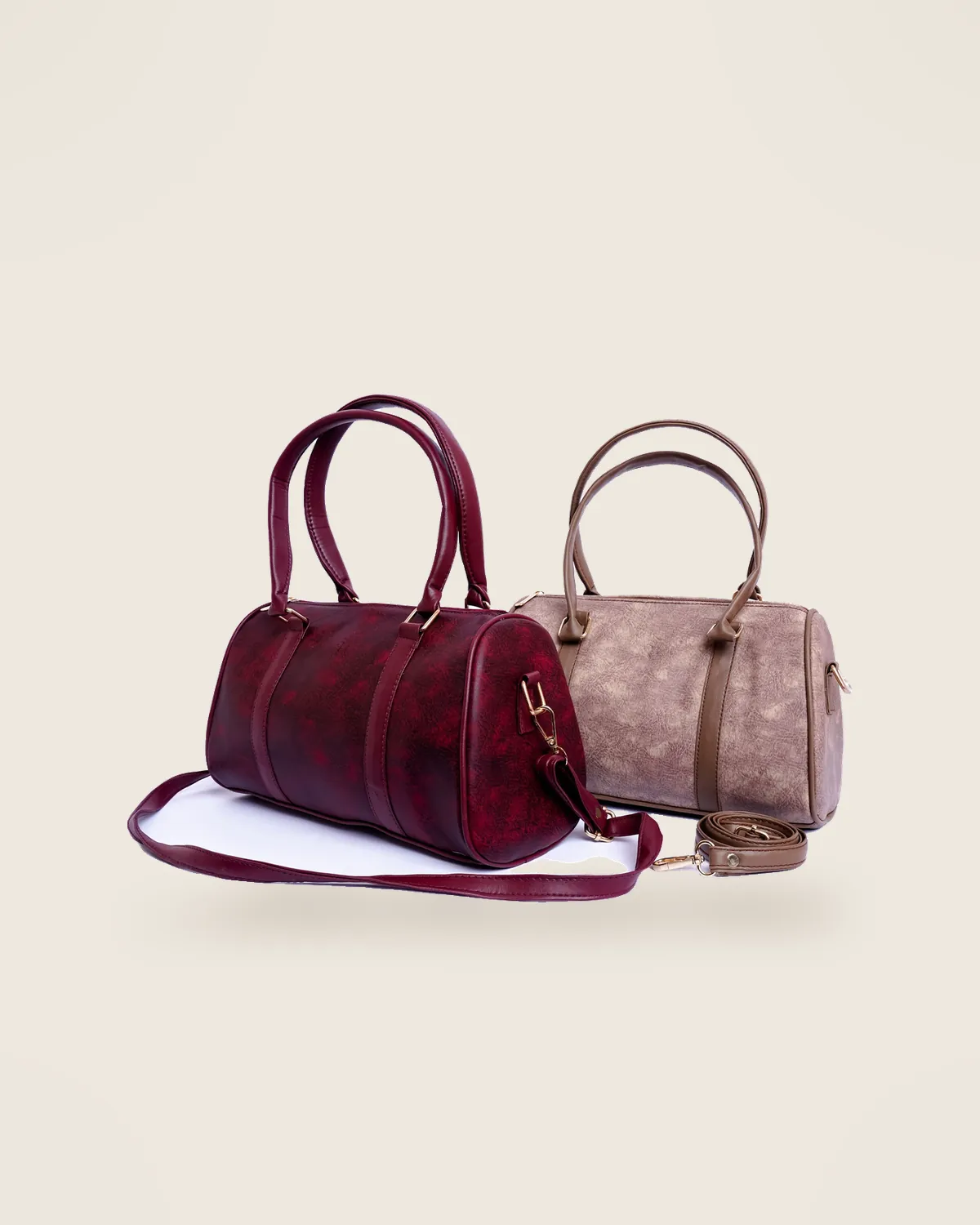 Leather Barrel Bag