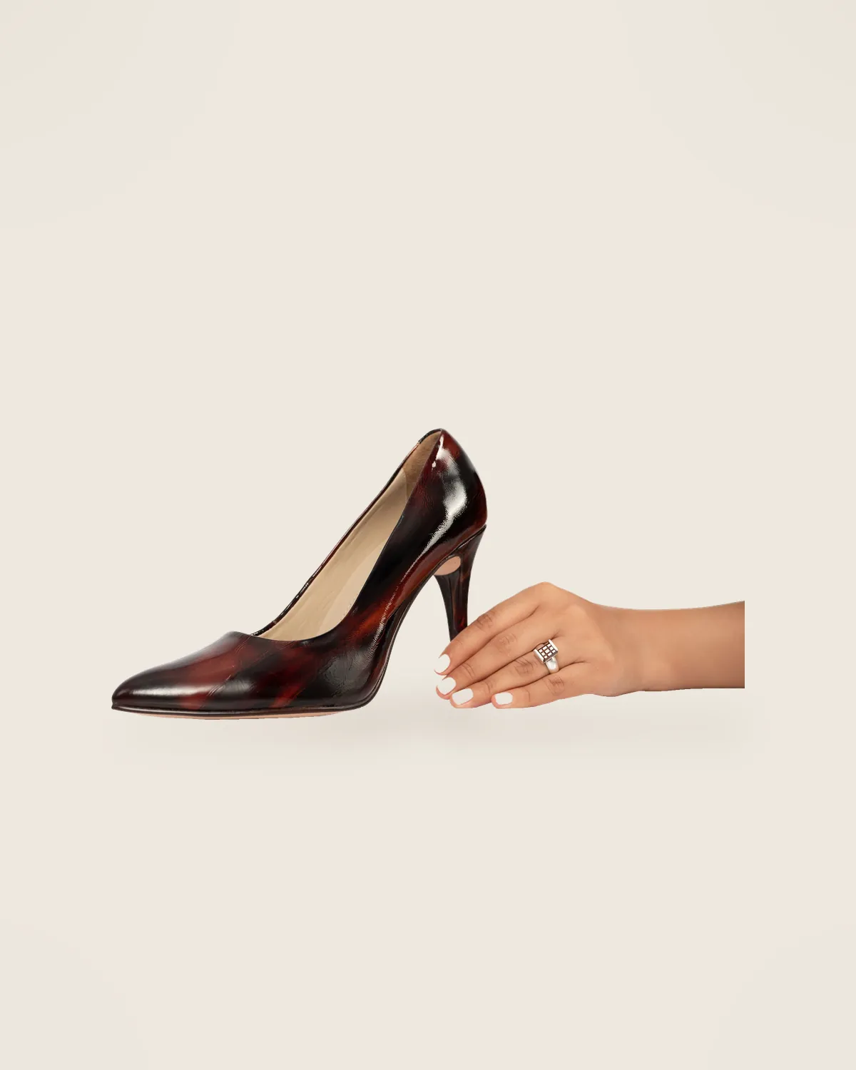 Patent Stiletto Pump