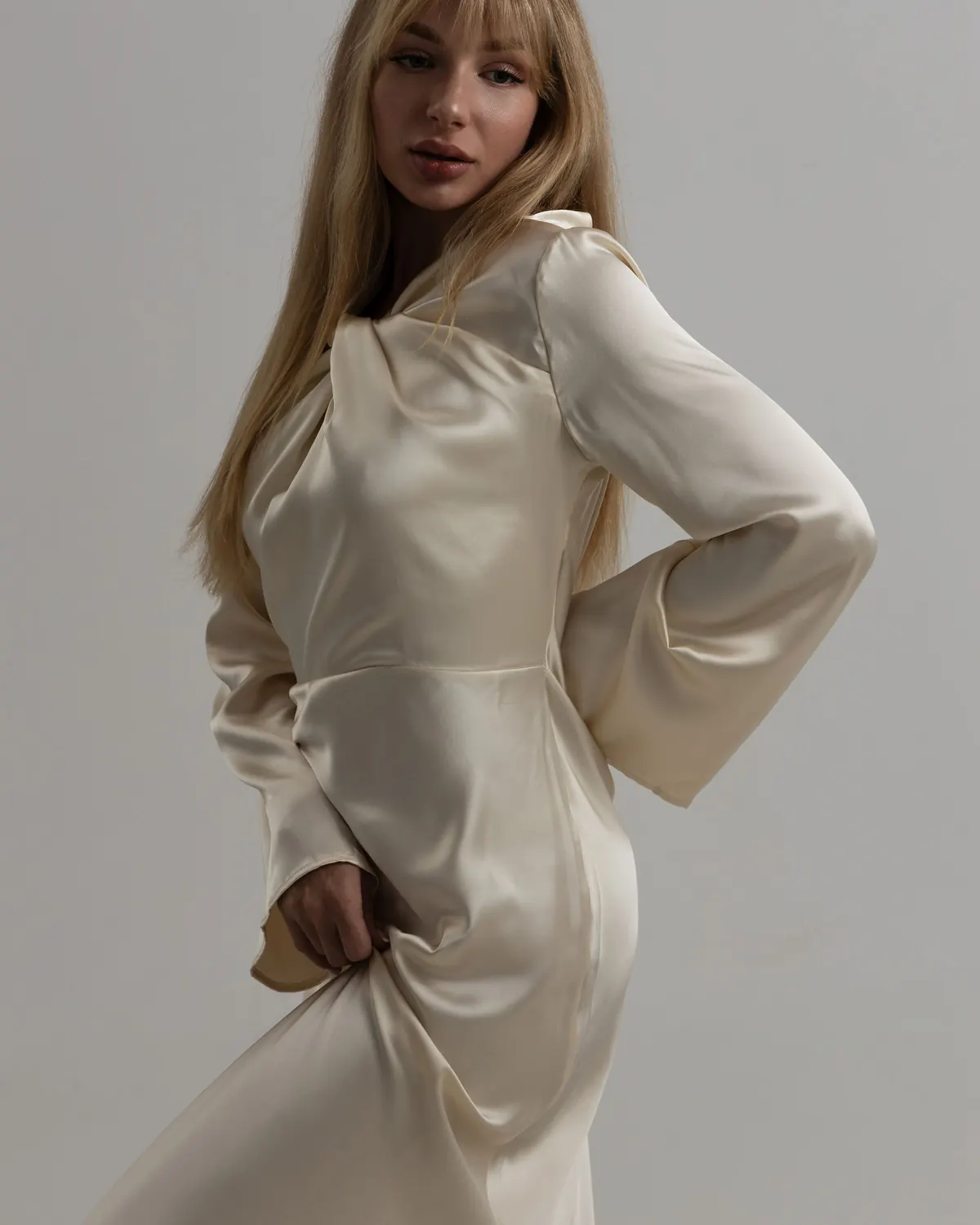 Silk Satin Dress